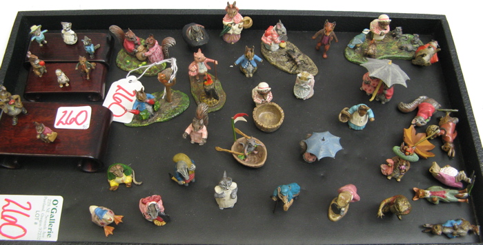 Appraisal: THIRTY-FIVE BEATRIX POTTER CHARACTER FIGURES cold painted bronze and metal