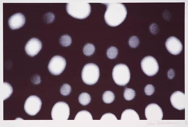 Appraisal: n a Ross Bleckner American born Untitled- c Blueprint on