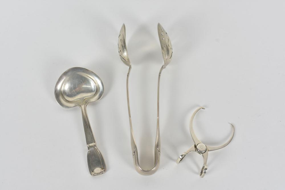 Appraisal: Comprising a Bailey Banks and Biddle vegetable scoop a Tiffany