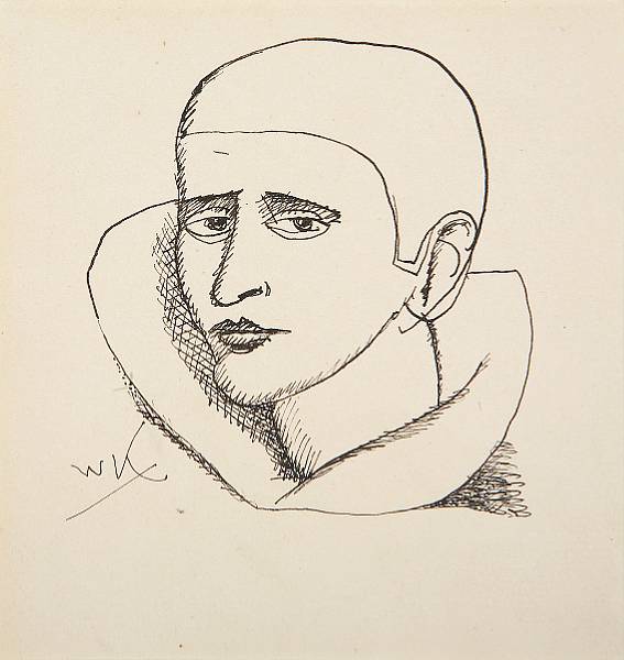 Appraisal: Walt Kuhn American - Head of a Clown initialled 'WK'