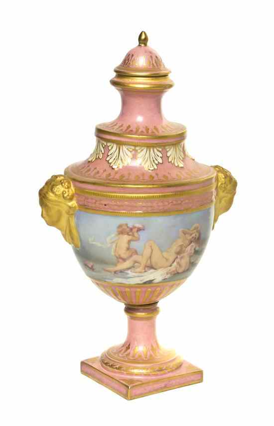 Appraisal: A Sevres Style Porcelain Vase of baluster form with urn