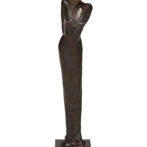 Appraisal: Artist Unknown American th Century Untitled Standing Female Figure bronze