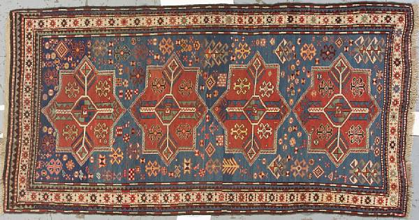 Appraisal: A Kazak rug Caucasus late th century size approximately ft