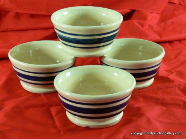 Appraisal: Set of Blue Bell Creameries Ice Cream Bowls - Beige