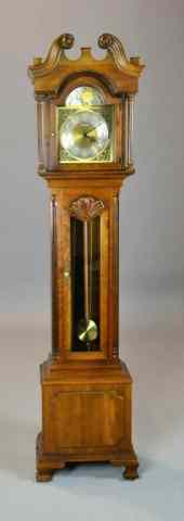 Appraisal: HOWARD MILLER GRANDFATHER CLOCKVery nice grandfather clock with polished brass-finished