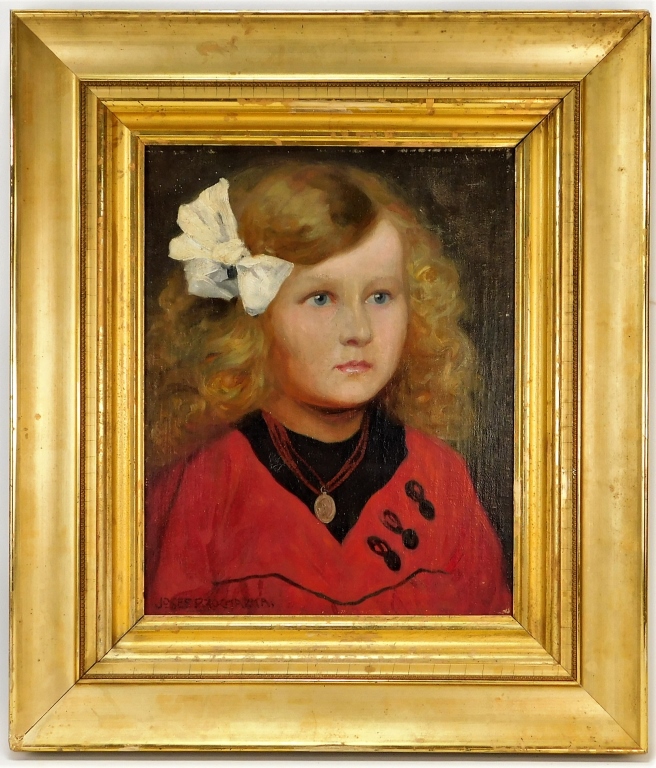 Appraisal: JOSEF PROCHAZKA YOUNG CHILD PORTRAIT PAINTING Austria - Naturalistic portrait