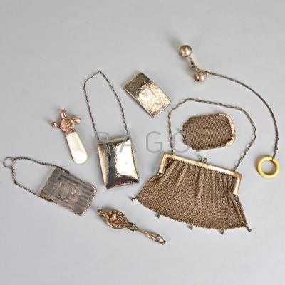 Appraisal: AMERICAN AND FOREIGN SILVER ACCESSORIES Eight pieces th and th