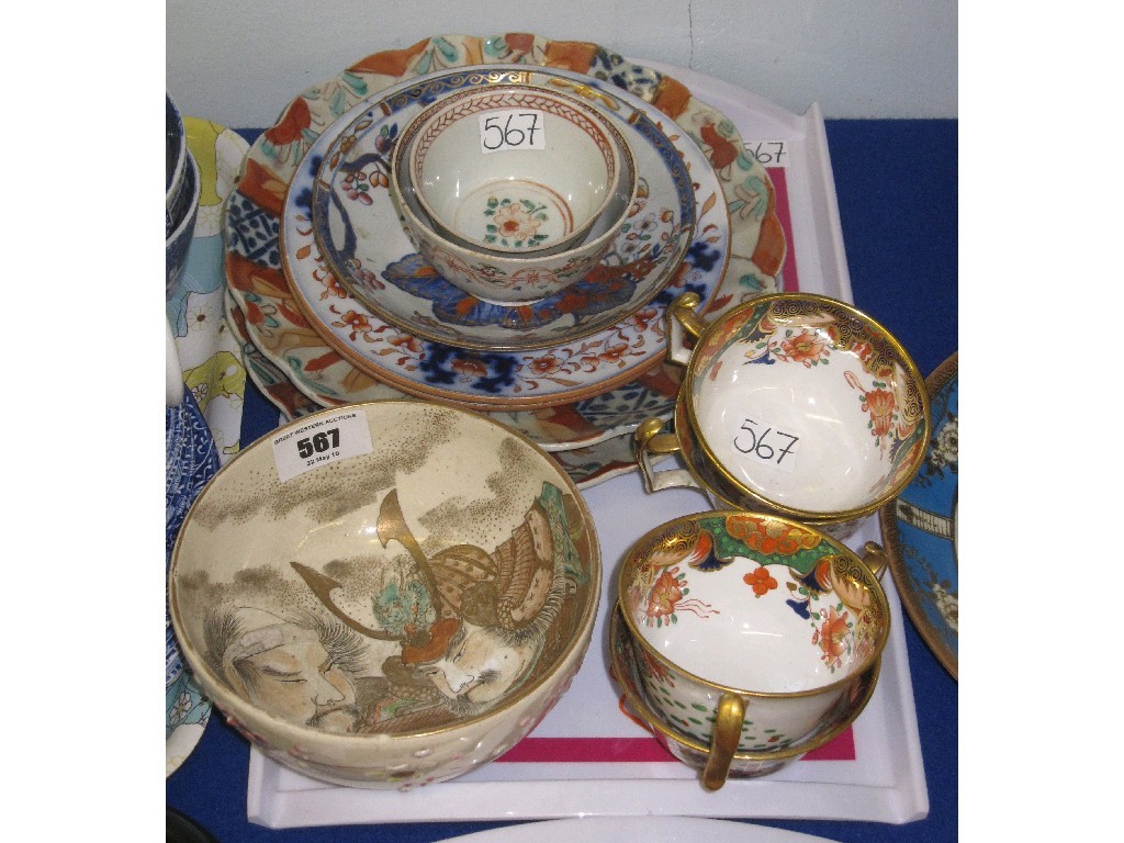 Appraisal: Tray lot of assorted oriental ceramics teawares etc