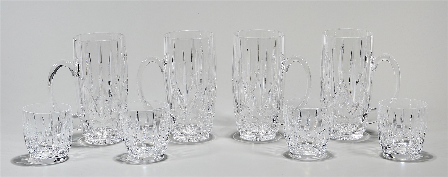 Appraisal: Two groups of Waterford crystal bar glasses Kildare pattern including