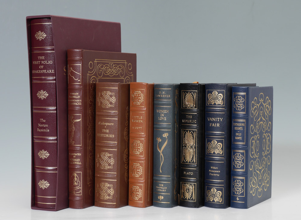 Appraisal: COLLECTION OF LEATHER BOUND BOOKS books total to include ''The