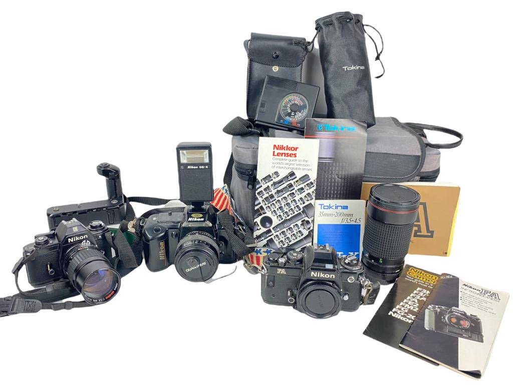 Appraisal: Nikon Cameras w AccessoriesPlease see photos for everything included