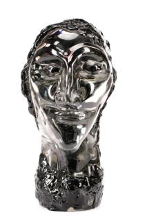 Appraisal: Silvano Signoretto Glass Sculpture Head Silvano Signoretto Italian th century