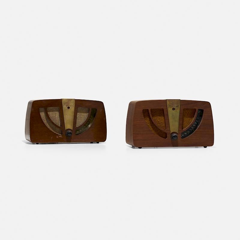 Appraisal: Charles and Ray Eames radios model D pair Charles and