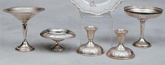 Appraisal: Collection of silver and plate objects