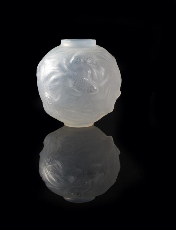 Appraisal: Formose no a Lalique cased glass vase