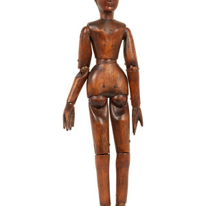 Appraisal: An Articulated Wooden Artist's Model France th Century height inches