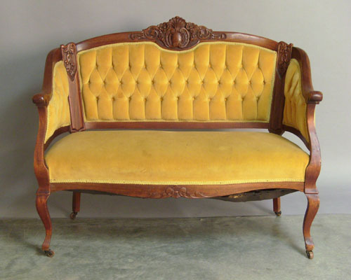 Appraisal: Two Victorian loveseats