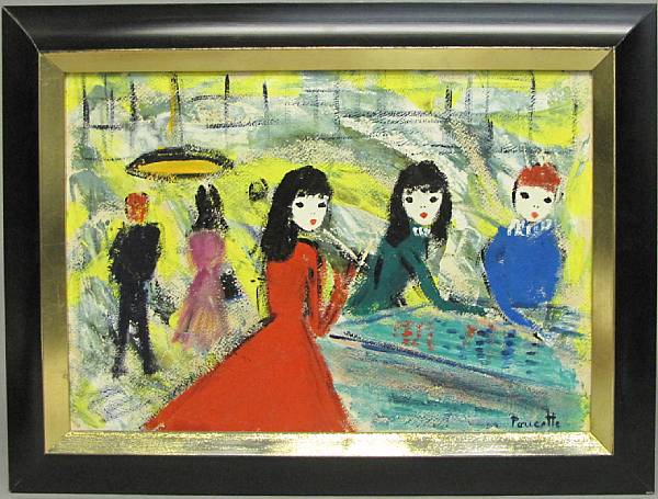 Appraisal: Prints and Paintings A group of five framed oil paintings