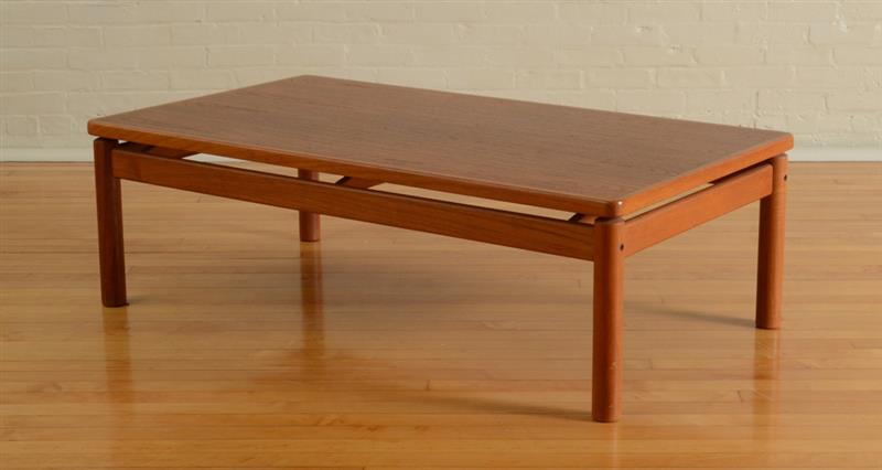 Appraisal: HANS WEGNER TEAK LOW TABLE The rectangular top with an