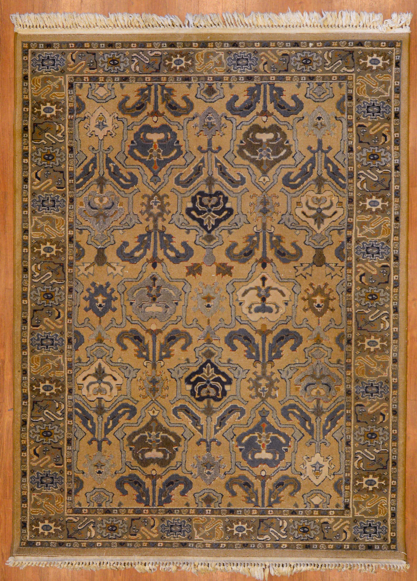 Appraisal: PERSIAN DESIGN MACHINE MADE RUG X Modern machine made polypropylene