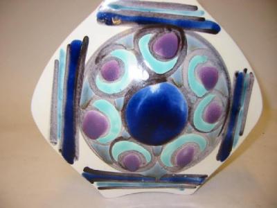 Appraisal: A POOLE POTTERY DELPHIS MOON VASE probably painted by Jean