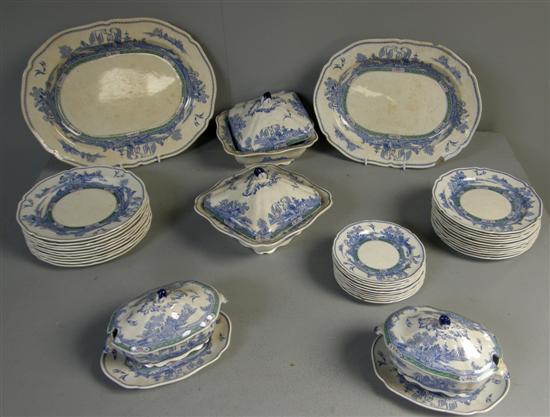 Appraisal: Furnivals pottery Hong Kong pattern dinner service of pieces including