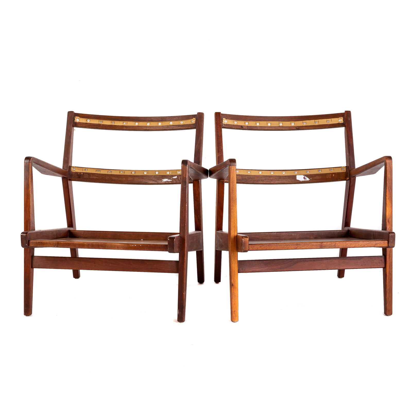 Appraisal: A PAIR OF JENS RISOM DESIGN LOUNGE CHAIRS - in