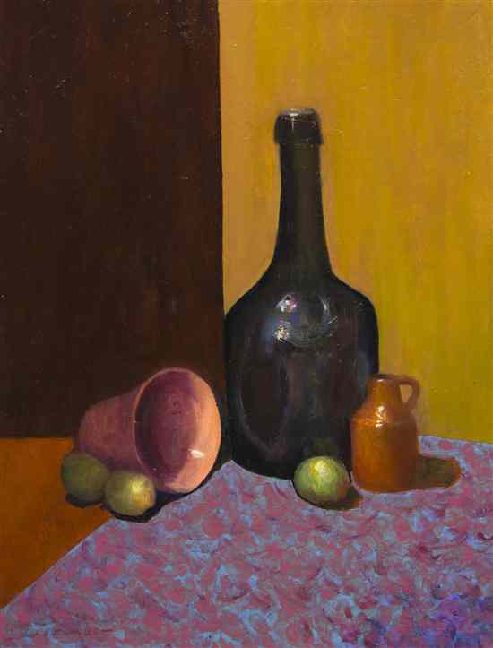 Appraisal: Leon Franks Canadian - Still Life oil on board signed