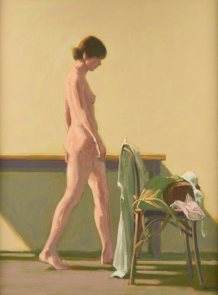 Appraisal: WILLIAM ANZALONE American Texas b A PAINTING Nude WILLIAM ANZALONE