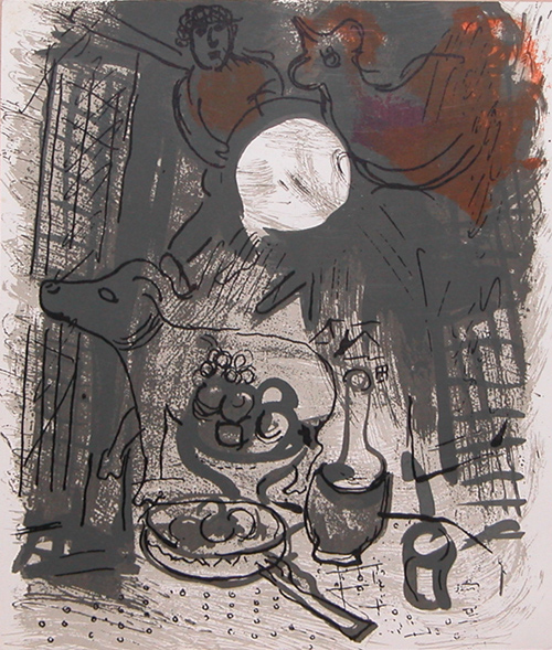 Appraisal: Untitled Chagall Marc Russian French - Lithograph x inches Apparently