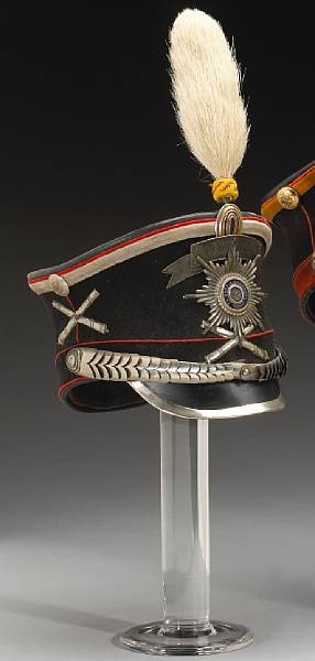 Appraisal: An Imperial Russian other ranks shako The black felt and