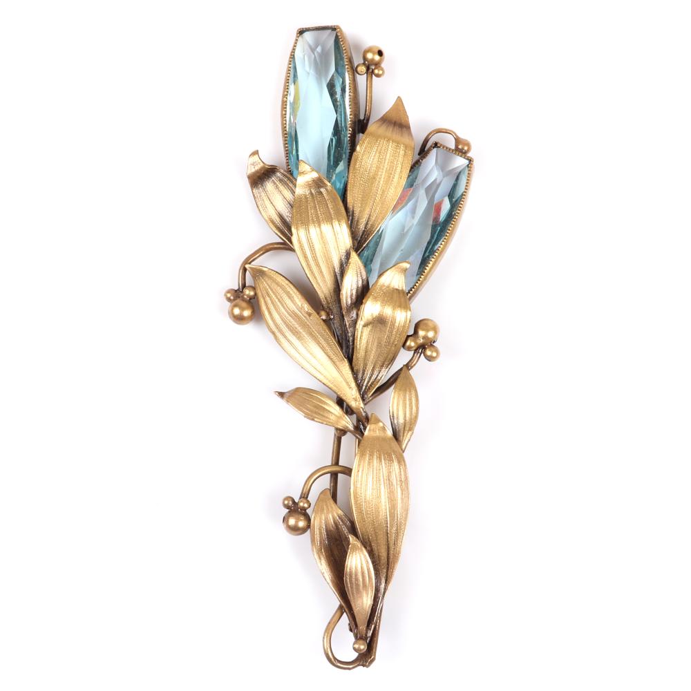 Appraisal: JOSEFF OF HOLLYWOOD LARGE H DIMENSIONAL SPRAY BROOCH WITH TWO