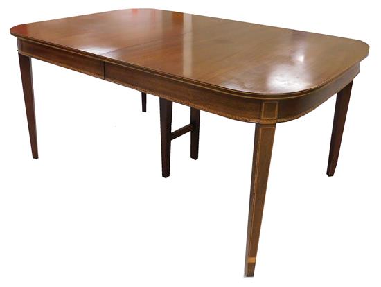 Appraisal: Potthast Bros Inc Baltimore MD Federal style dining table with