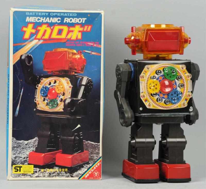 Appraisal: Mechanic Robot Battery-Operated Toy Japanese Made by Yonesowa Working This