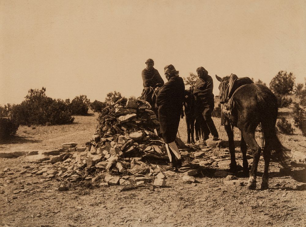 Appraisal: Edward Curtis At the Shrine - Navaho Edward S Curtis