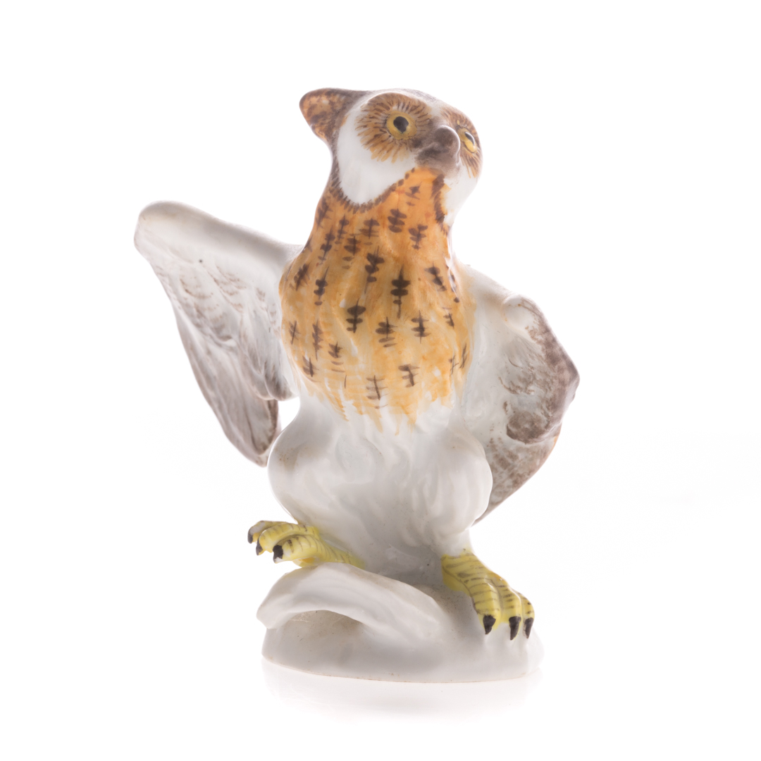 Appraisal: Meissen porcelain owl th century in H Condition Good condition