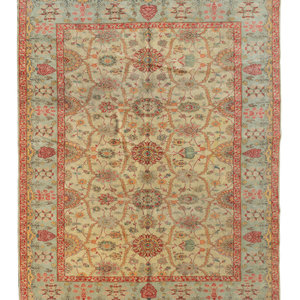 Appraisal: A Indian Persian Design Wool Rug TH CENTURY feet inch