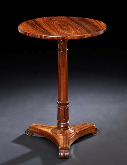 Appraisal: Regency Rosewood Occasional Table first quarter th century the highly