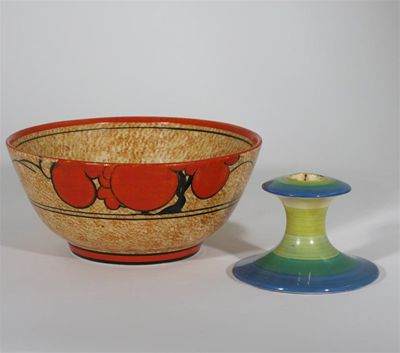 Appraisal: Cafe au Lait Autumn' a Clarice Cliff Bizarre bowl painted