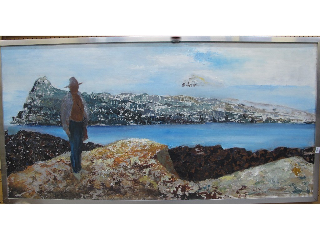 Appraisal: LOUISE ANNAND Roderick on The Volcan Santorini oil on board