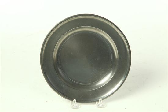 Appraisal: PEWTER PLATE Touch marks for Thomas Danforth III Stepney Connecticut