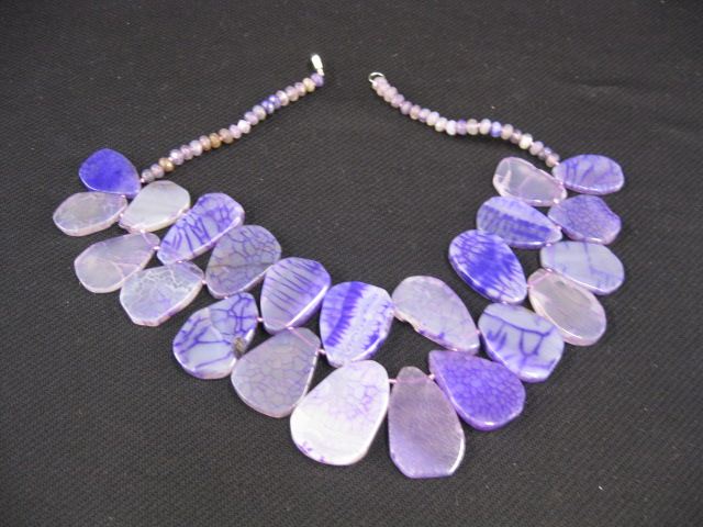 Appraisal: Druzy Necklace Amethyst Colorstones beads long