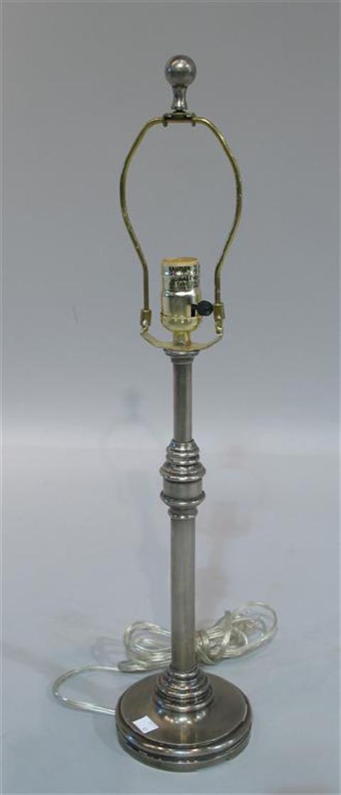 Appraisal: SMALL WHITE-METAL LAMP