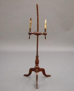 Appraisal: New England Maple candlestand A th century New England Maple