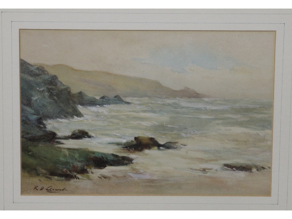 Appraisal: R D CAIRD Watercolour coastal scene signed