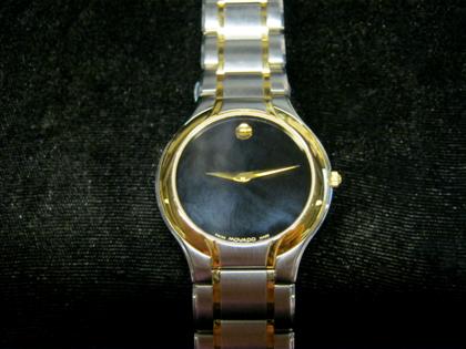 Appraisal: Gentleman's stainless steel wristwatchmovado th century