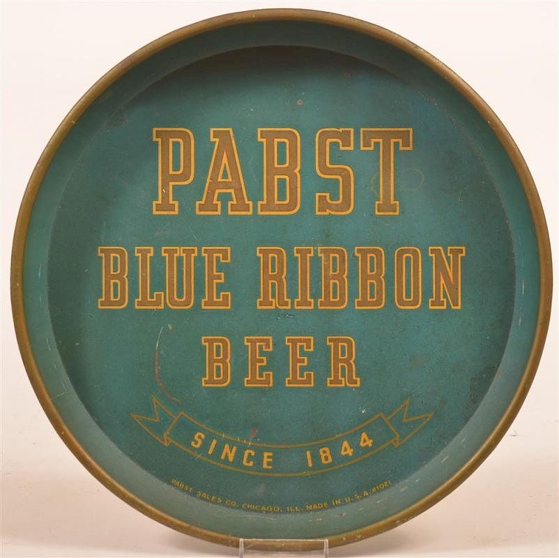 Appraisal: Pabst Blue Ribbon Beer Advertising Tray Pabst Blue Ribbon Beer