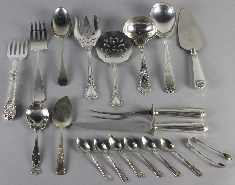 Appraisal: MISCELLANEOUS ASSORTMENT OF STERLING TABLEWARES including Gorham ladle Gorham tomato