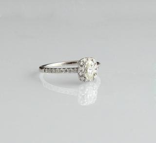 Appraisal: Lady's K White Gold Dinner Ring with an oval Lady's