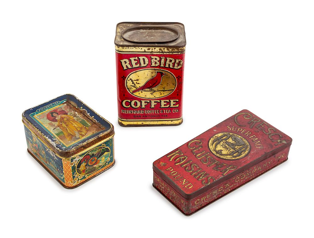 Appraisal: A Group of Tins comprising in total Heig A Group